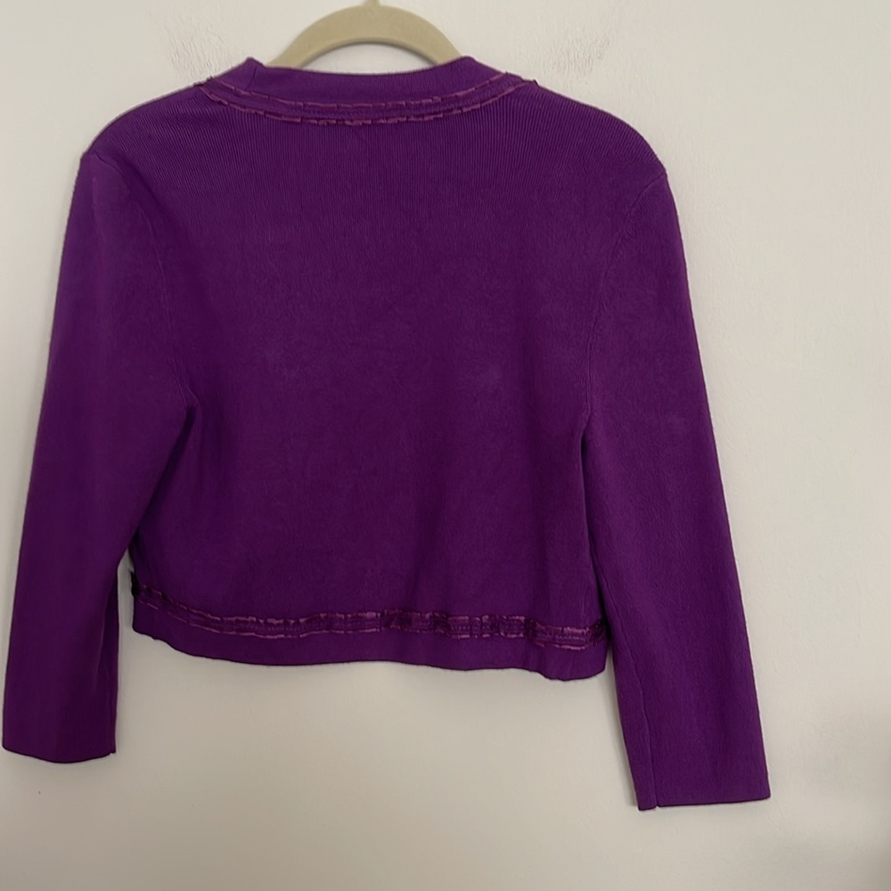 White House Black Market purple shrug - Picture 3 of 7